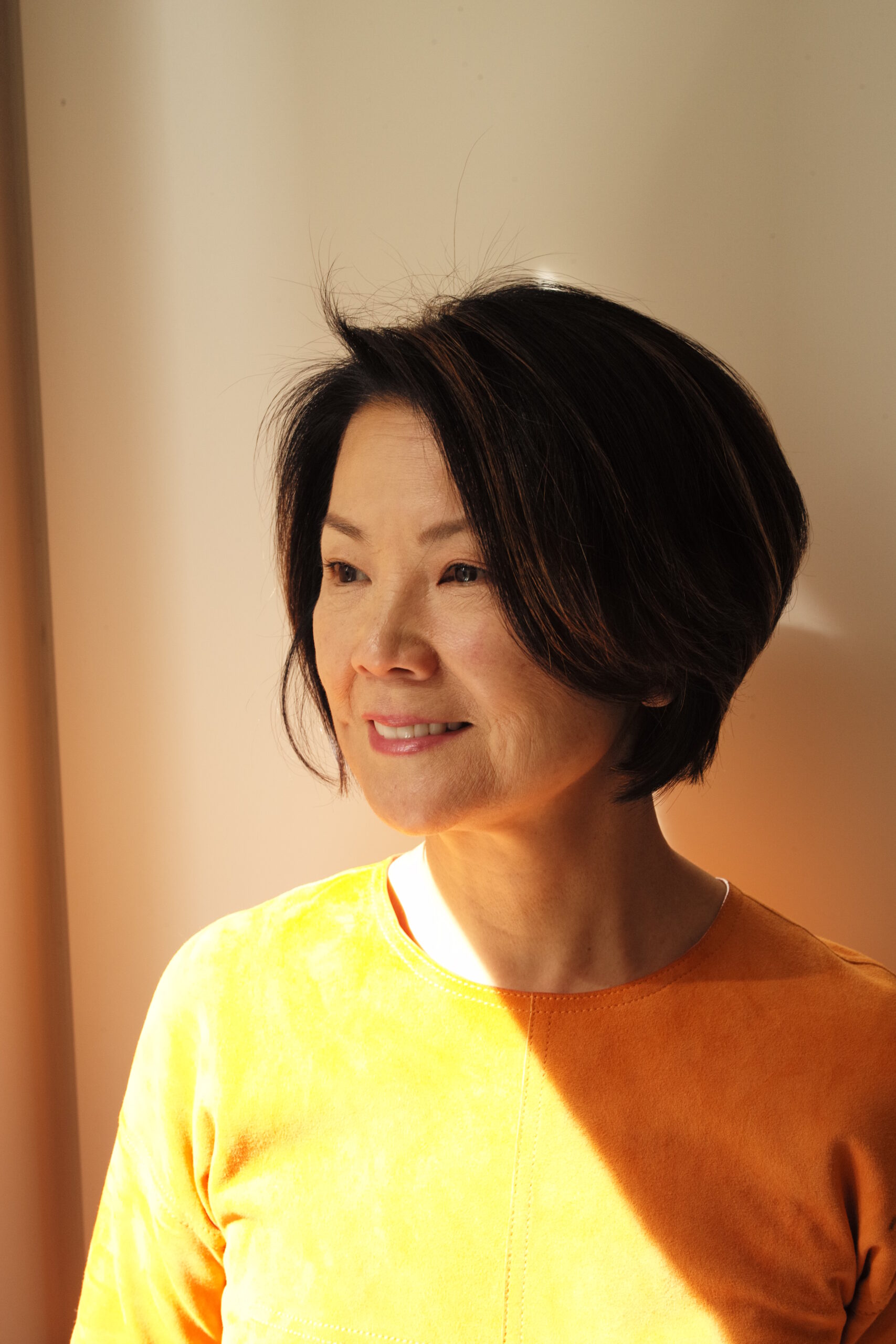 A portrait shot of Toshiko Mori