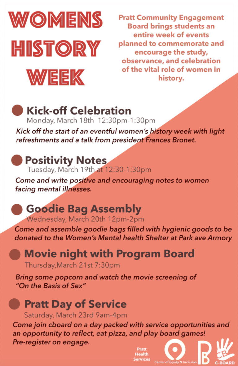 Womens History Month Campus Events